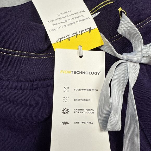 FIGS NWT Women’s Soeng Petite Scrub Pants Sz: XXS Color: Purple W23SW200P - Picture 3 of 8